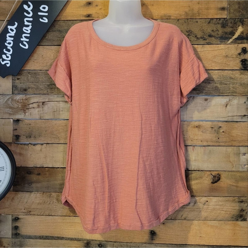 SALE-Loft brand women's dusty peach colored top size extra large